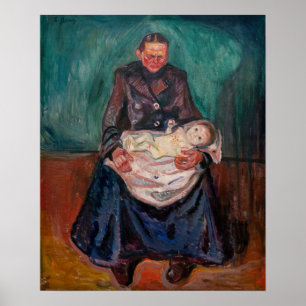 Edvard Munch - Woman with Sick Child, Inheritance Poster