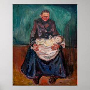 Edvard Munch - Woman with Sick Child, Inheritance Poster