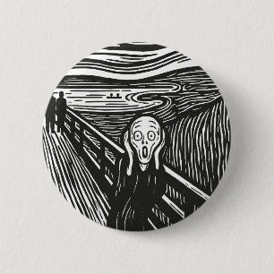 Edvard Munch's Scream 6 Cm Round Badge