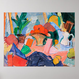 Edvard Weie, Still Life with Oranges in a Basket, Poster