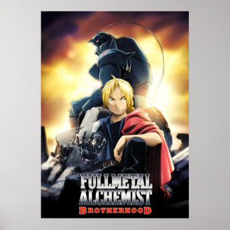 Edward and Alphonse Fullmetal Alchemist Brotherhoo Poster