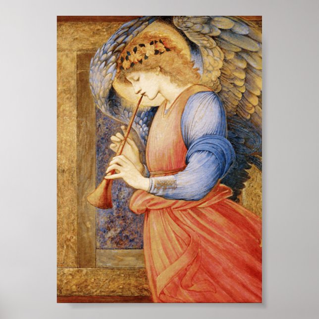 Edward Burne-Jones - Angel Playing A Flageolet Poster (Front)