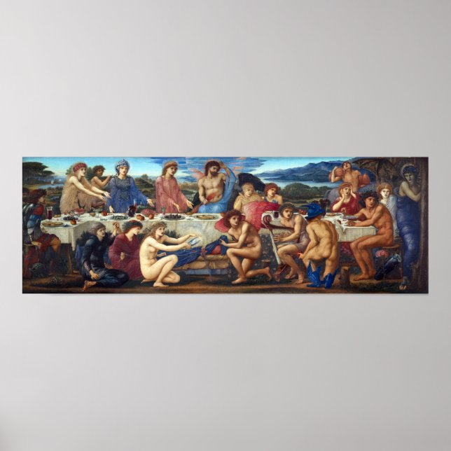 Edward Burne-Jones The Feast of Peleus Poster (Front)