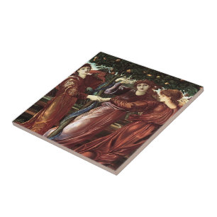 Edward Burne-Jones: The Garden Of The Heserides Ceramic Tile