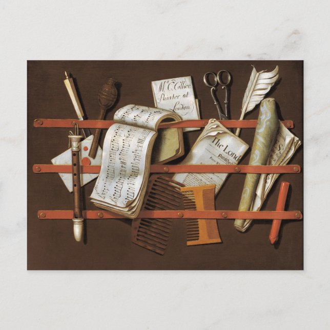 Edward Collier - Letter rack Postcard (Front)