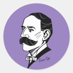 Edward Elgar Classic Round Sticker