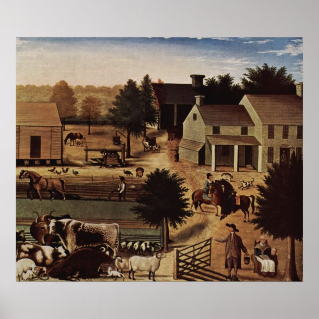 Edward Hicks Residence of David Twining Poster (Front)