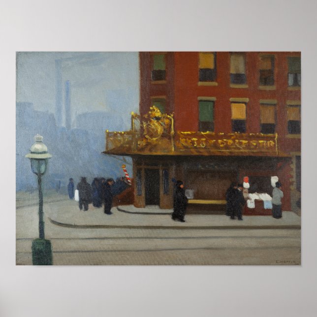 edward hopper art  poster (Front)