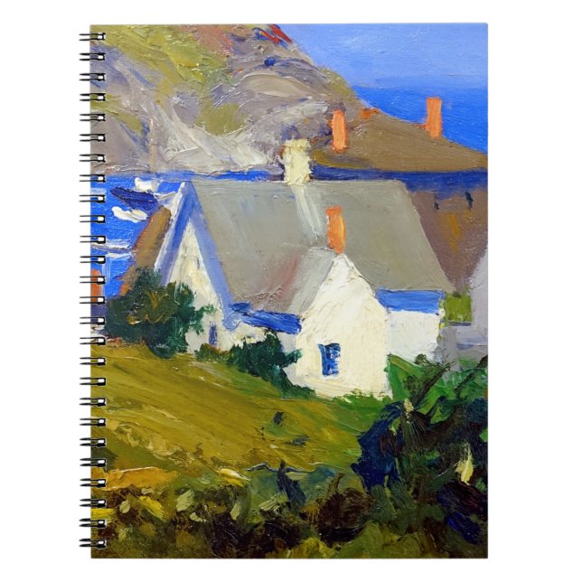 Edward Hopper Monhegan Houses Notebook (Front)