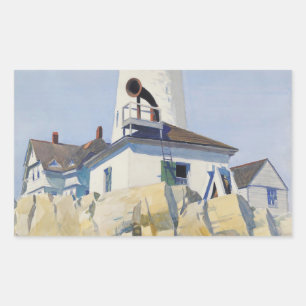 edward hopper paintings art rectangular sticker