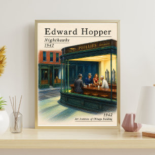 Edward Hopper Print Nighthawks Poster