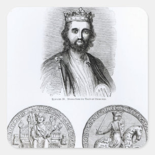 Edward II  drawn from the Tomb Square Sticker