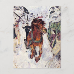 Edward Munch Art Painting Postcard