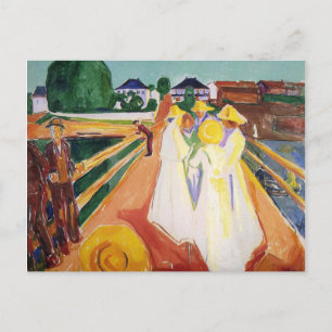 Edward Munch Art Painting Postcard
