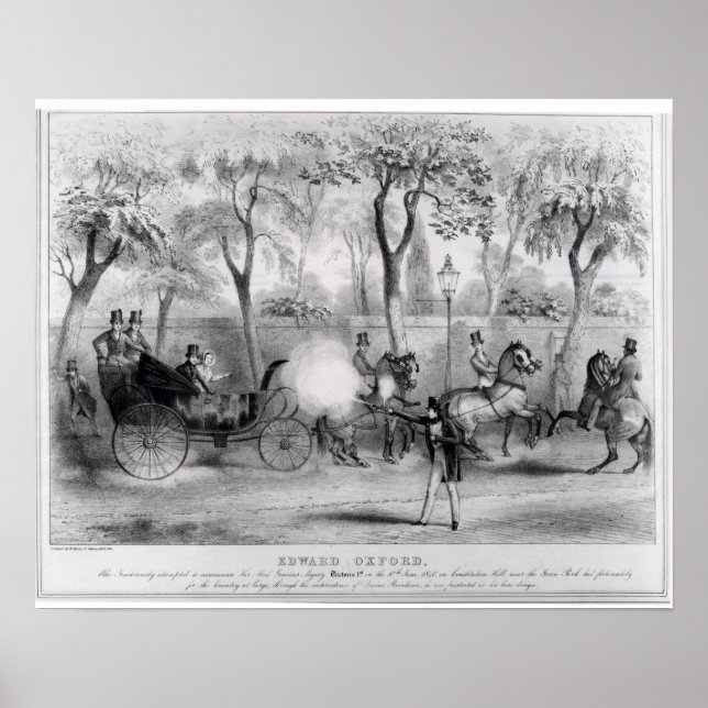 Edward Oxford's attempt to assasinate Queen Poster (Front)