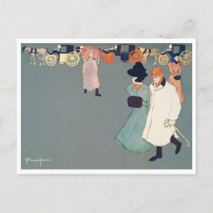 Edward Penfield, Man and Woman, Fine Art Postcard