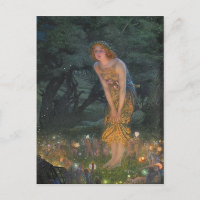 Edward Robert Hughes Midsummer Eve CC1101 Postcard (Front)