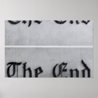 Edward Ruscha - The End - 1991 Poster