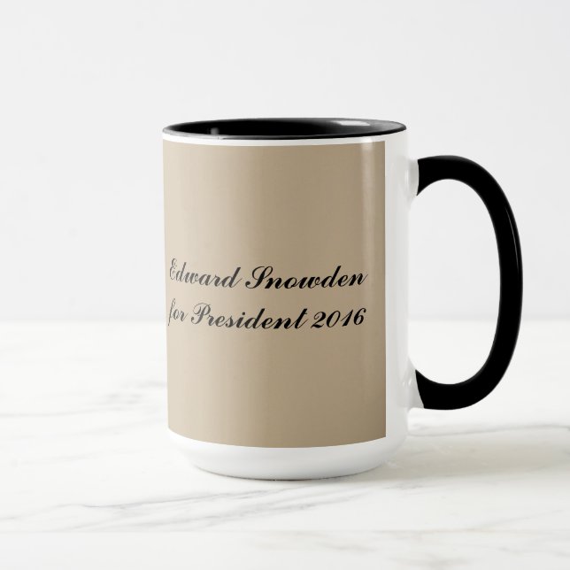 Edward Snowden for President 2016 Mug (Right)