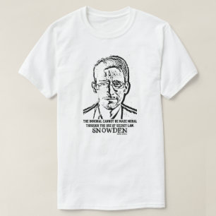 Edward Snowden Spying Whistleblower Quote T-Shirt