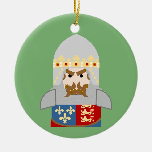 Edward the Black Prince Ceramic Ornament (Front)