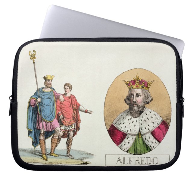 Edward the Confessor and King Alfred, plate 7 from Laptop Sleeve (Front)
