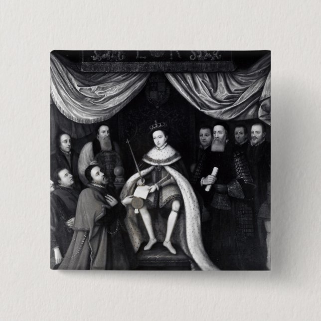 Edward VI 15 Cm Square Badge (Front)