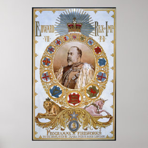 Edward VII, Programme of fireworks Poster