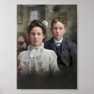 Edwardian Era Siblings Poster