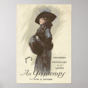 Edwardian French Fashion Poster