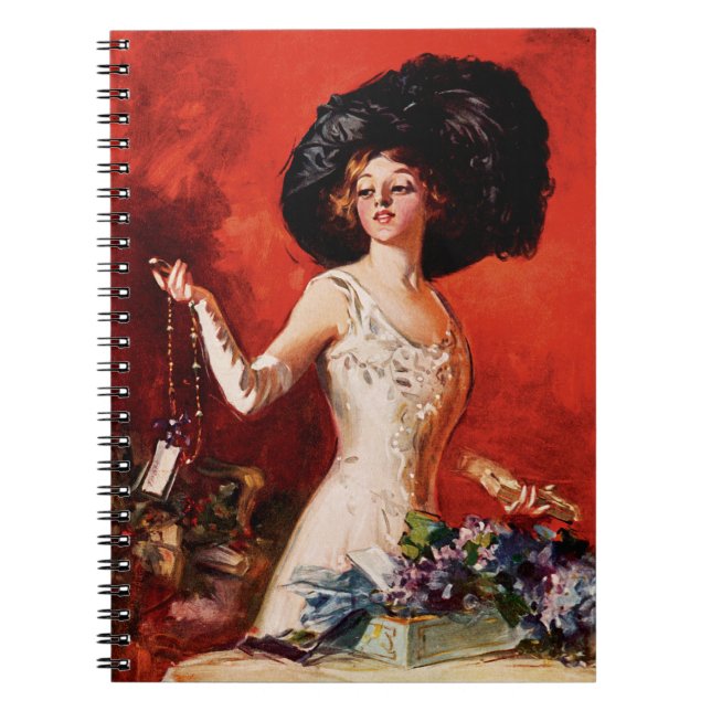 Edwardian Glamour Girl Notebook (Front)