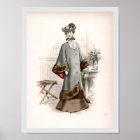 Edwardian Lady In A Fine Coat Vintage Fashion
