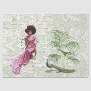 Edwardian Lady, Peacock with Writing Tissue Paper
