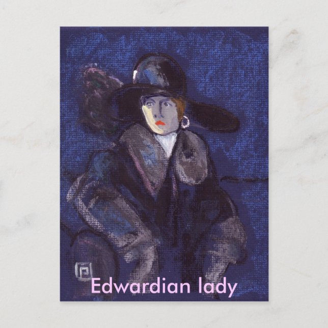 EDWARDIAN LADY POSTCARD (Front)