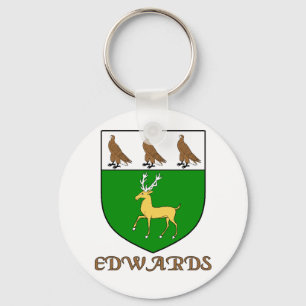 Edwards Family Shield Keychain