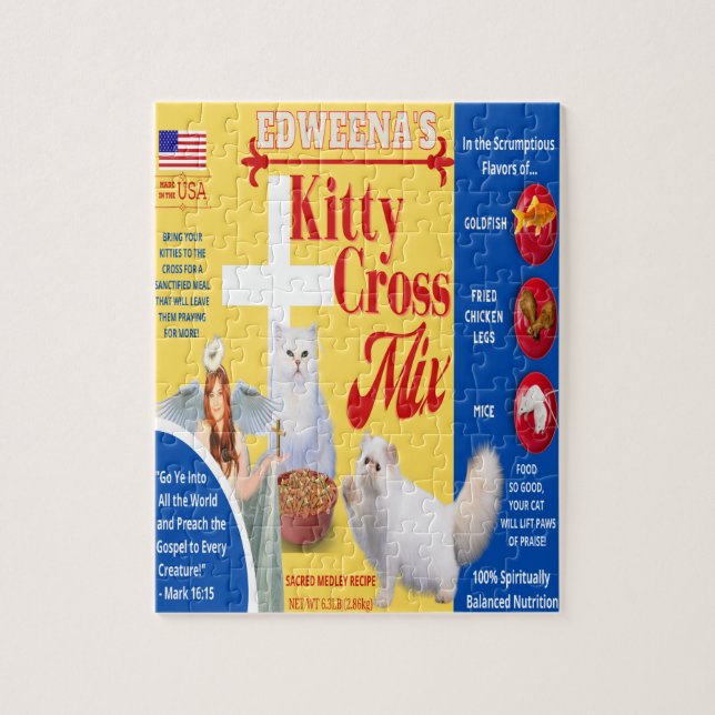 Edweena's Kitty Cross Mix Puzzle (Vertical)