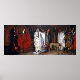 Edwin Austin Abbey King Lear, Act I, Scene I Poster