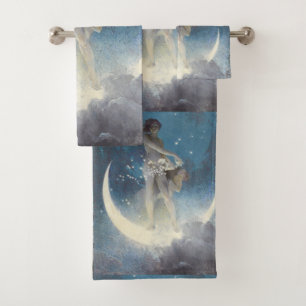 Edwin Blashfield Stars Scattering Art Nouveau Bath Towel Set