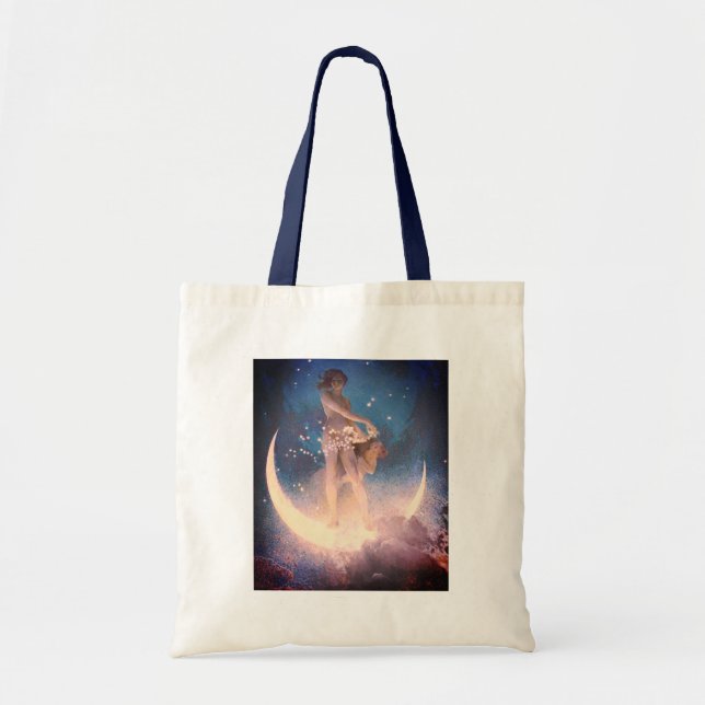 Edwin Blashfield Stars Scattering Art Nouveau Tote Bag (Front)