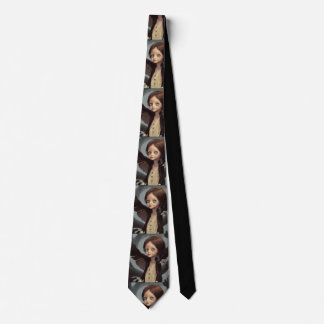 Edwin gothic black crow grunge tie