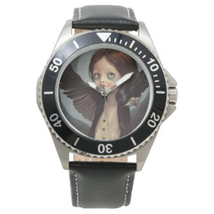 Edwin gothic black crow grunge watch