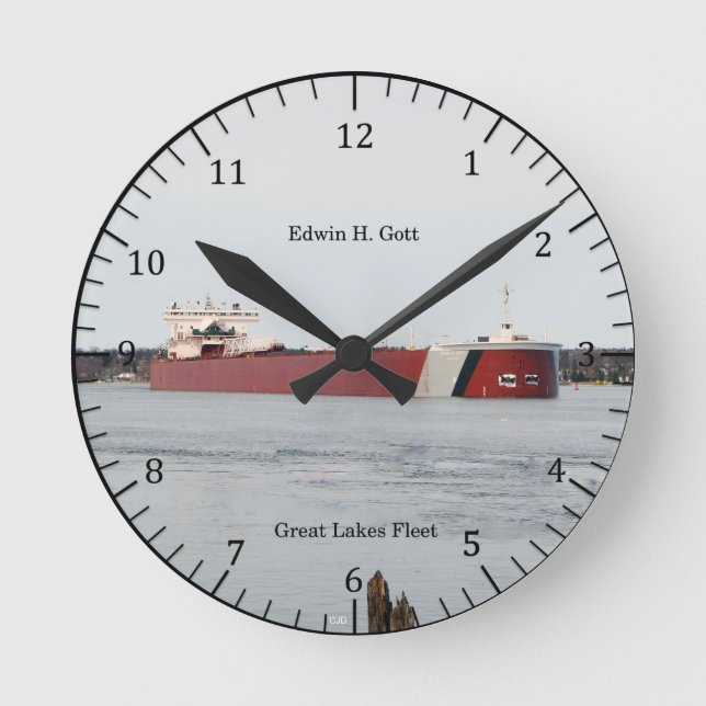 Edwin H. Gott clock (Front)