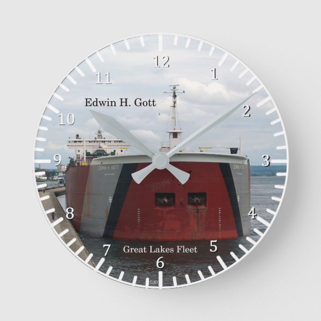 Edwin H. Gott clock (Front)