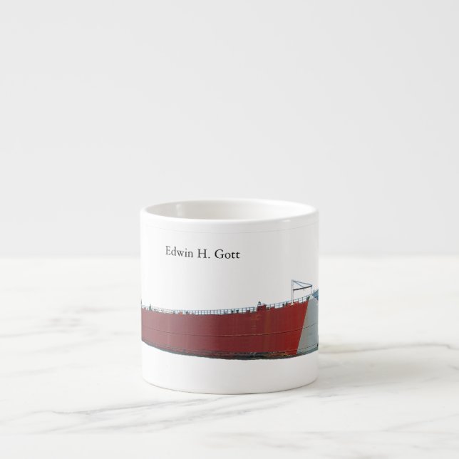 Edwin H. Gott cutout espresso mug (Front)