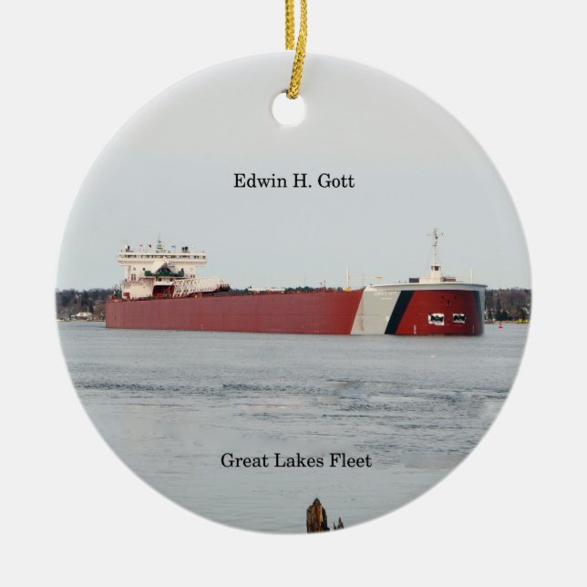 Edwin H. Gott ornament (Front)