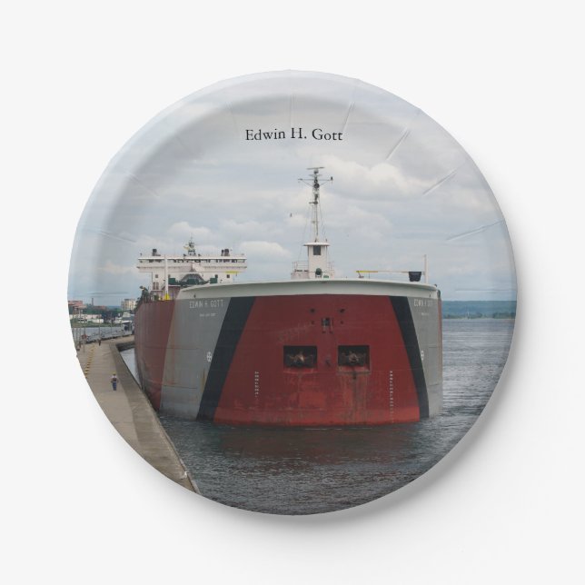 Edwin H. Gott paper plate (Front)