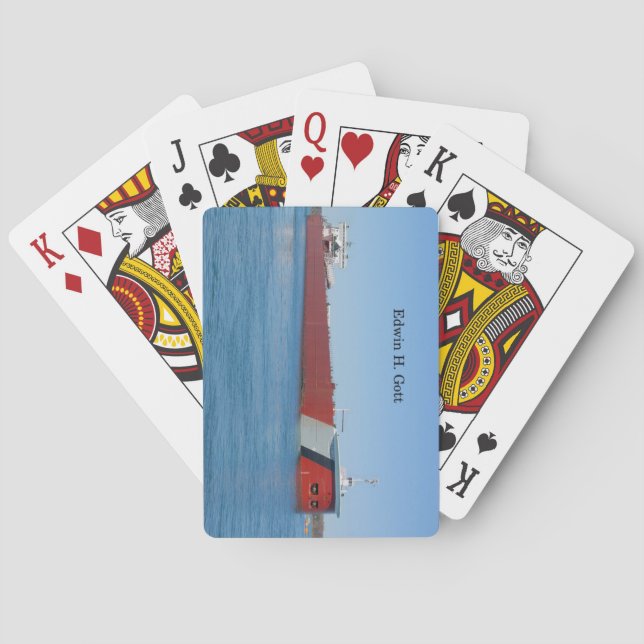 Edwin H. Gott playing cards (Back)