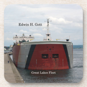 Edwin H. Gott set of 6 hard plastic coasters