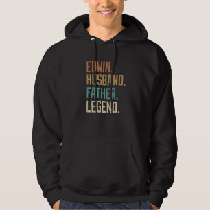 Edwin Husband Father Legend Father's Day Retro Hoodie