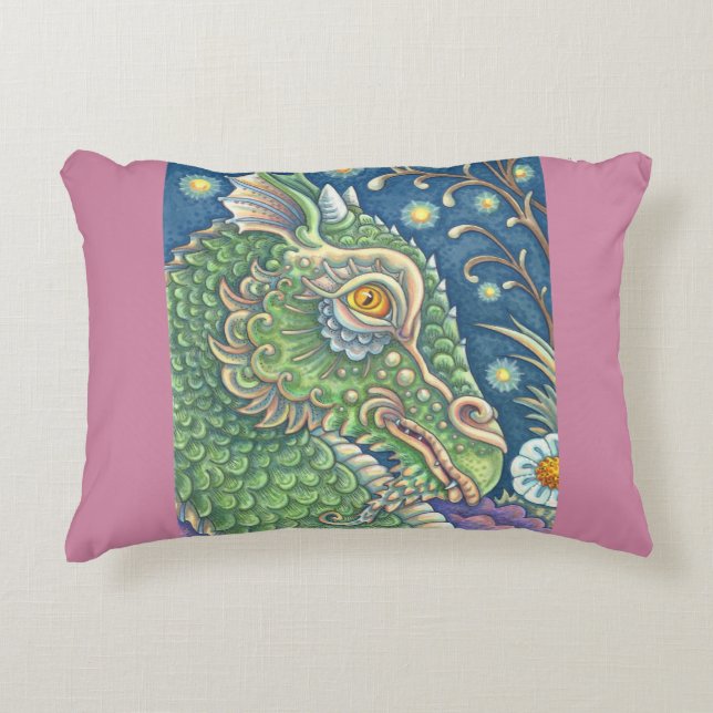 Edwin's Dragon Fantasy ACCENT PILLOW (Front)